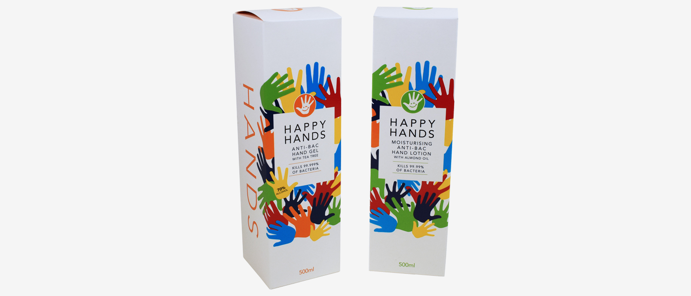 Happy Hands Retail Packaging